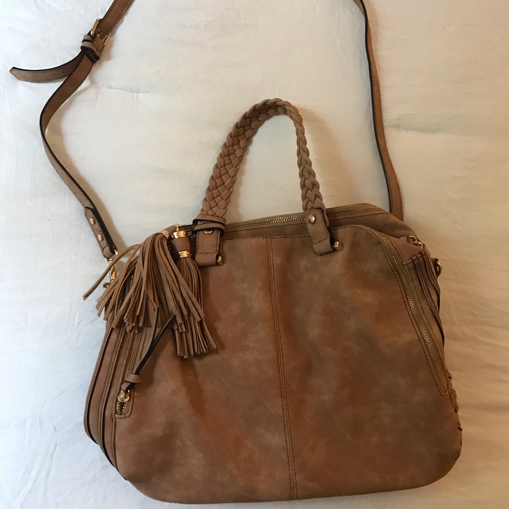 Large brown shoulder bag